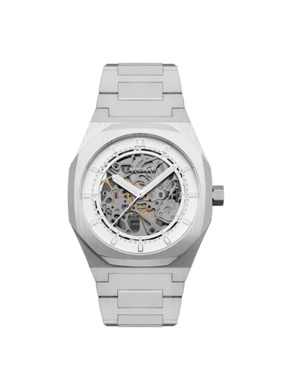 NWT Thomas Earnshaw Drake Automatic Silver Dial Men's Watch